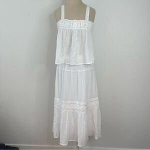 Lucky Brand White Sleeveless Dress